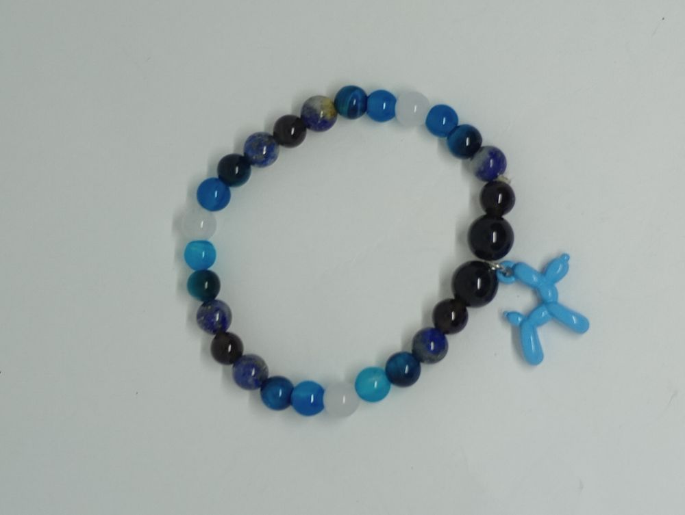 Balloon dog crystal bracelet